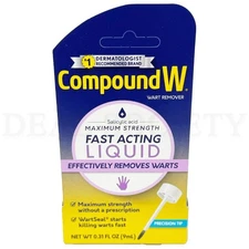 Compound W Maximum Strength Fast Acting Liquid Wart Remover 0.31 fl oz