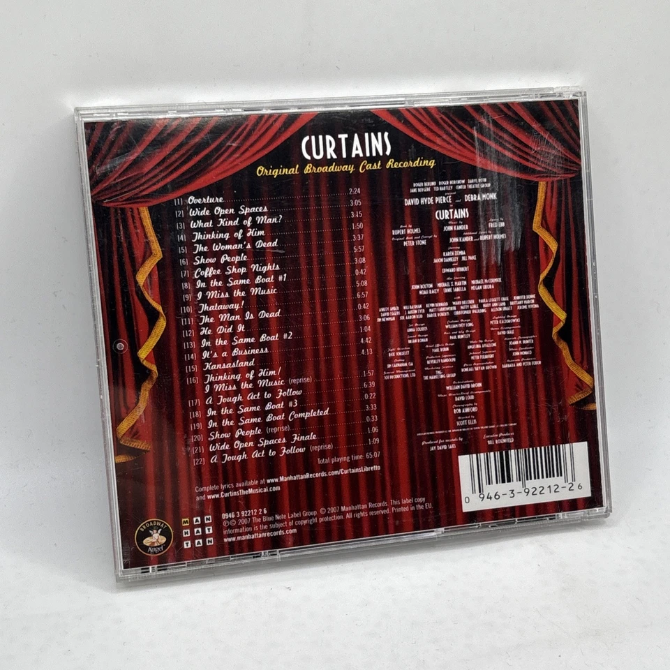Curtains - Original Broadway Cast Recording (CD, 2007) David Hyde Pierce - Image 2 of 2