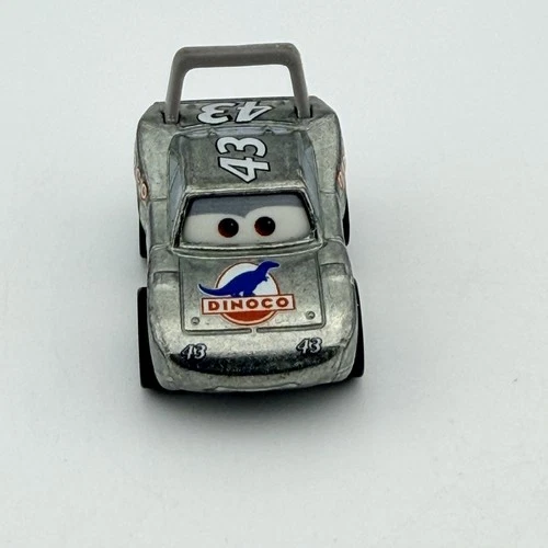 Disney Pixar Cars Minis The King #43 Dinoco Silver Diecast Mattel 2017 Race Car