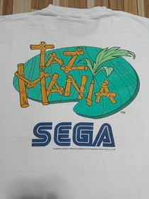 Vintage Taz-Mania 1990s Sega Bad To The Bone Video Game Promo Rare Shirt XL