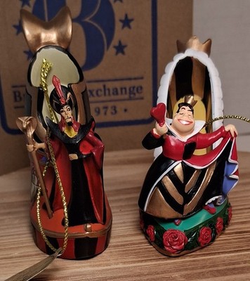 2 Bradford Exchange Disney Villains Shoe Ornaments Queen Of Hearts