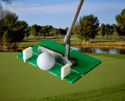 Golf Putting Alignment Aid Trainer for Indoor Outdoor Practice