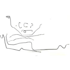 The Stop Shop F1969FDG Brake Line Kit, 69 Camaro Factory Disc