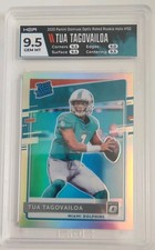 2020 Donruss Optic Holo Silver #152 Tua Tagovailoa RC Rated Rookie HGA 9.5 GEM