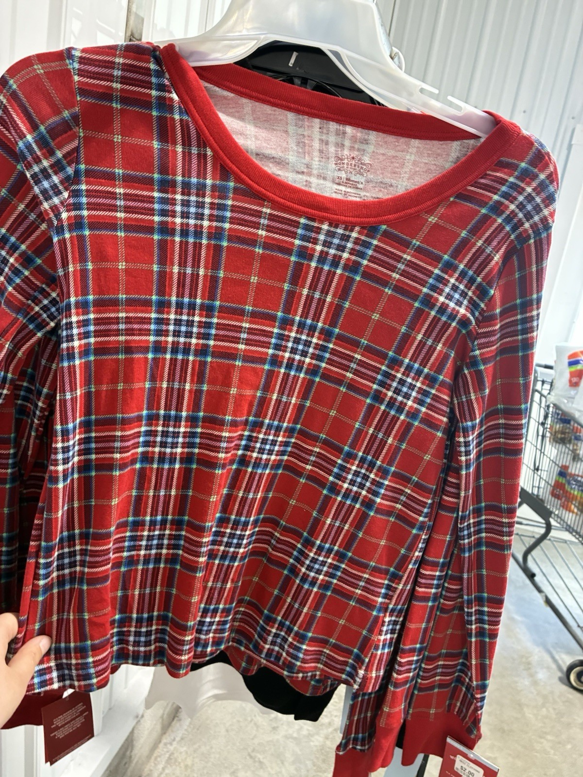 Small Women’s Red Plaid Sleep Shirt Wondershop