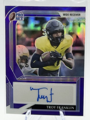 #ad 2022 Pro Set Metal Troy Franklin Prismatic Purple 30 30 RCAU Broncos $9.99