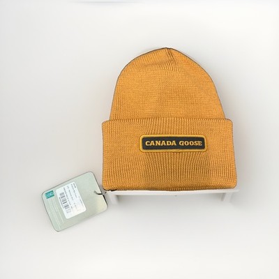 Canada Goose Authentic Emblem Toque Bronze Knit Beanie