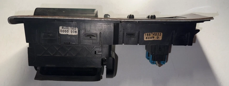 1995 - 1999 OLDSMOBILE AURORA MASTER INTERRUPTOR DE ALIMENTAÇÃO 16674833 GRÃO DE MADEIRA ESQUERDO FABRICANTE DE EQUIPAMENTO ORIGINAL - Imagem 3 de 4