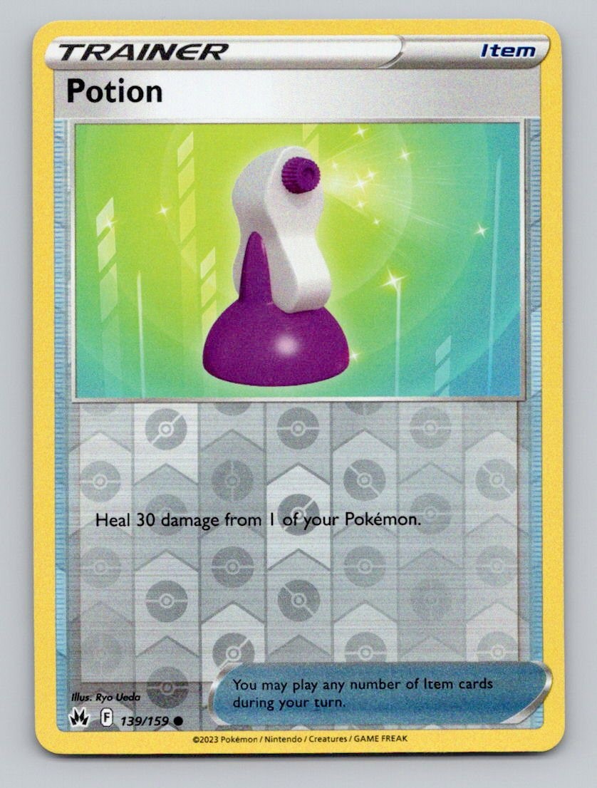 Reverse Holo Potion 139/159 Common Crown Zenith Pokemon