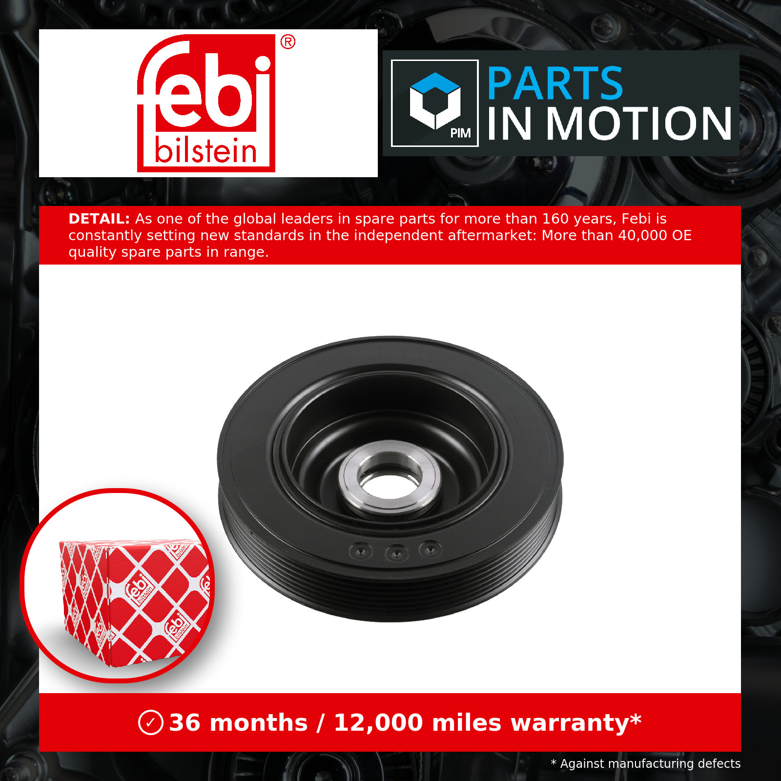 Crankshaft Pulley 108765 FEBI BILSTEIN for CITROËN PEUGEOT DS TOYOTA OPEL FIAT - Image 13