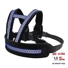 Clobeau Child Motorcycle Safety Harness Reflective Strip Antifall Child Blue