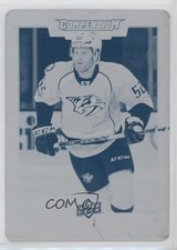 2017-18 Upper Deck Compendium Printing Plate Cyan 1/1 Matt Irwin #449 d3n
