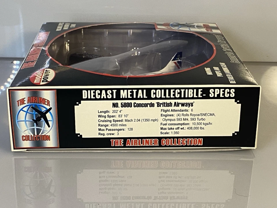 Model Power British Airways Concorde 1:350 Diecast Model No. 5800 - Image 4 of 4