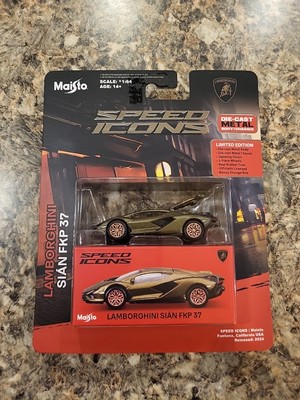 Maisto 1:64 Speed Icons Lamborghini Sian FKP 37 Green Diecast Car 15700-24F-GRN