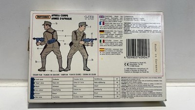 Vintage Matchbox WWII Afrika Corps 1:76 Plastic Model Kit 40904 50