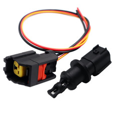 Intake Air Temperature Sensor & Connector Kit Compatible with Chrysler Dodge Jee
