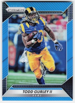2016 Panini Prizm Blue Prizm TODD GURLEY II #93 Rams #/199