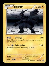 Zekrom 47/114 Holo R Black & White Pokemon MP on eBay
