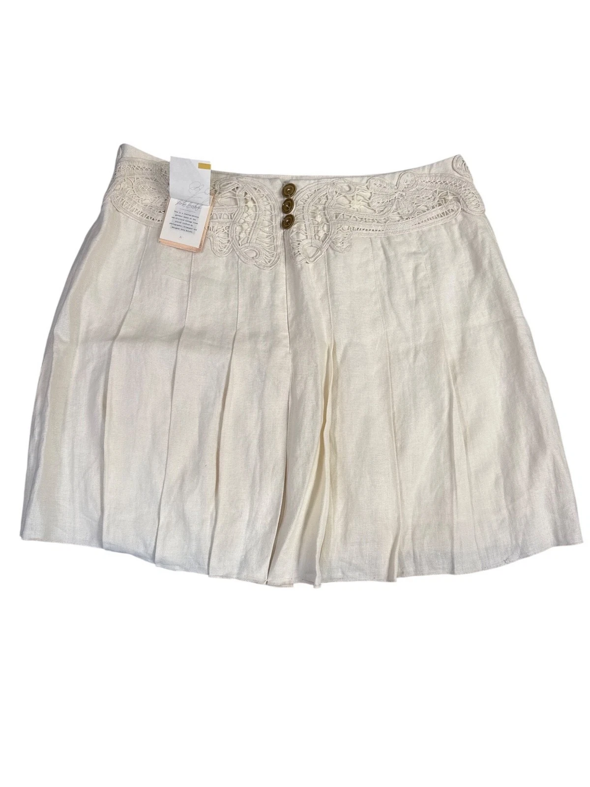 Koto Bolofo Anthropologie Limited Edition Pleated Linen Skirt 14 Ivory Travel
Opens in a new window 