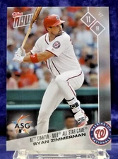 2017 Topps Now AS-1 - Ryan Zimmerman - N.L. All Star - PR779 - Near Mint