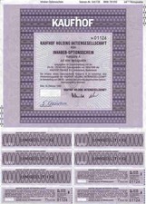 Kaufhof Holding AG Köln Stralsund 1989 Elberfeld Asko Media Markt METRO Option V