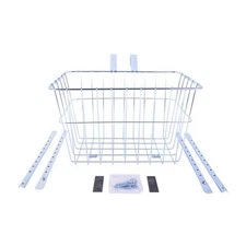 Wald Grocery Bicycle Basket - Silver 1352