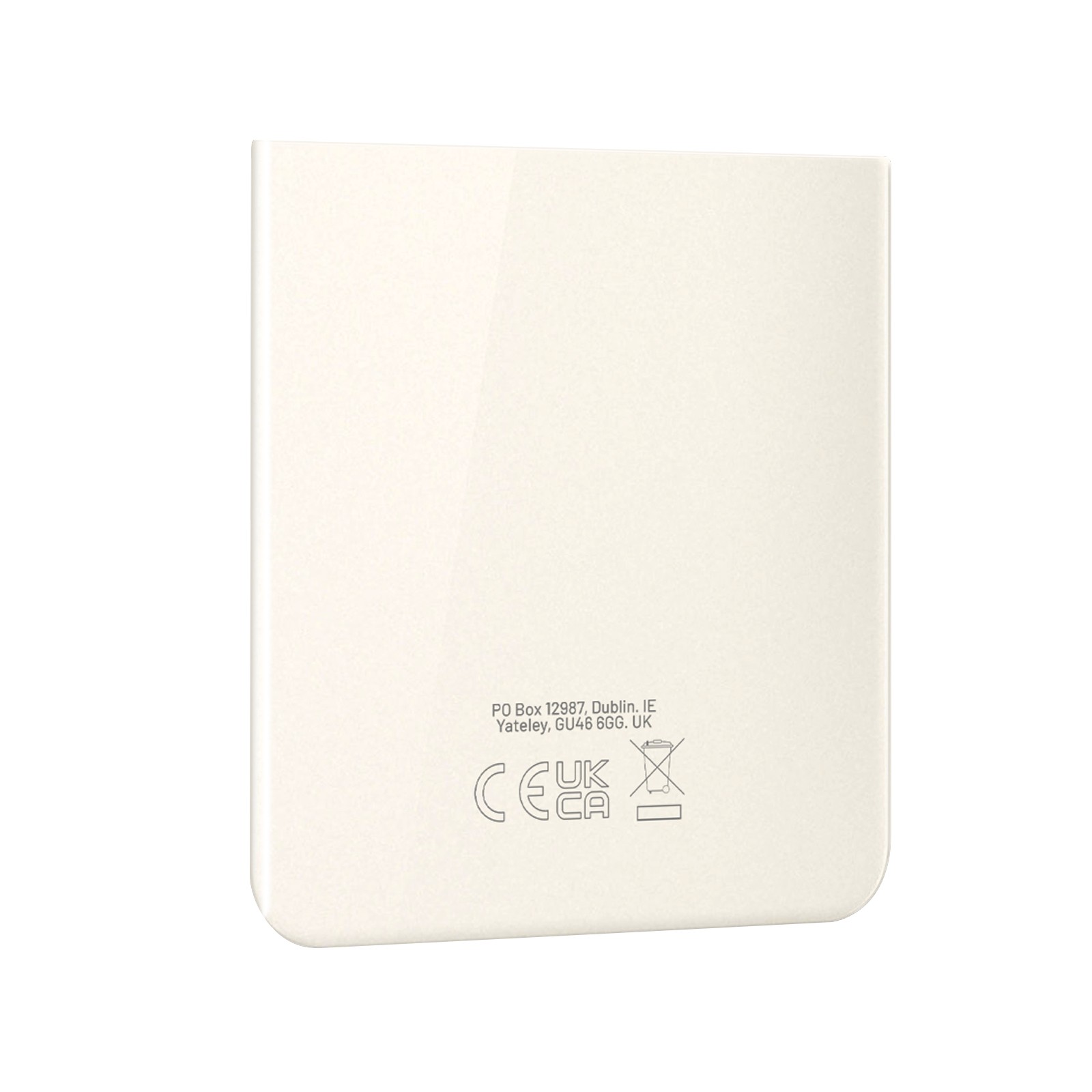 Vitre arrière Samsung Galaxy Z Flip 5 partie inférieure de rechange d'origine couleur beige
