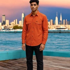 🔥🔥🔥VERSACE JEANS COUTURE RARE LS BUTTON DOWN COTTON SHIRT, XL