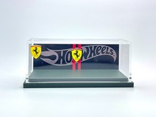Vitrina de acrílico para coche fundido a presión 1/64 Hot Wheels Ferrari fondo
