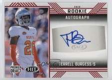 2020 Sage Hit Rookie Auto Red Terrell Burgess #A32 Auto 07rd