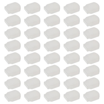 #ad 50pcs Zipper Covers for Dryer: Clear Washer Zipper Guard Silicone End Caps for $15.14