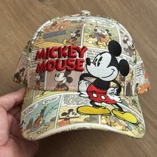 Disney Mickey Mouse Comic Print Adjustable Strapback Hat Cap All Over Print