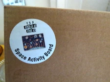 Made in USA Toy Wooden Puzzle 123 Baby Box SPACE ACTIVITY BOARD BNIB