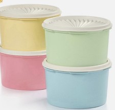 TUPPERWARE NEW  4 Dreamy Pastels 3.8 C