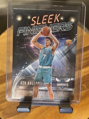 2025-26 Topps Chrome - Sleek Finishers Kon Knueppel #SF-24 (RC) Hornets