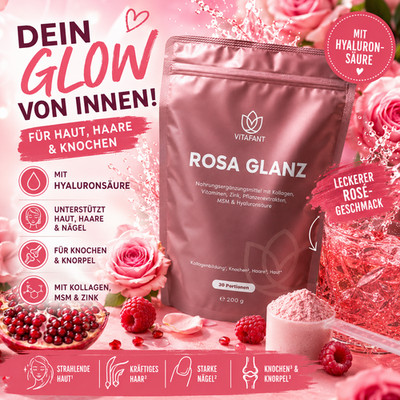 Vitafant Rosa Glanz Kollagen Collagen Nur Hier Original Blitzversand Top Service