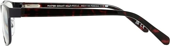 Foster Grant EZ2C Tierney Purple Multifocus Reading Glasses W/ Soft Case - Image 2 of 2