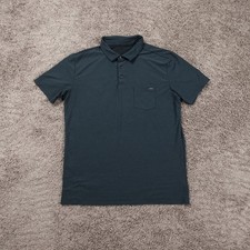 Vuori Polo Shirt Mens Large Green Short Sleeve Performance Ace Pocket Stretch