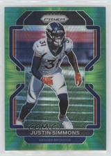 2021 Panini Prizm Hyper Prizm 125/175 Justin Simmons #205 pe8