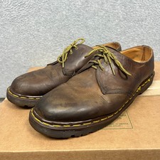 VINTAGE Doc Martens Oxford Shoes Made in England Leather Mens 12 Brown Oxford