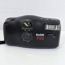 Kodak Star 735 35mm Film Point  Shoot Camera w/ Flash Black Tested and Work
