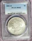 1883-O Morgan Silver Dollar PCGS MS62 UNCIRCULATED $1 Coin New Orleans