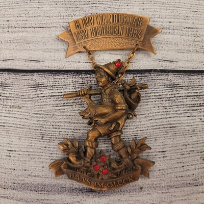 Hans Im Gluck 8th IVV Hiking Day TSV Beuren 1984, Wandertag Pin