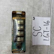 Motormite 145ALEL Chrome Wheel-Tite Acorn Lock Set