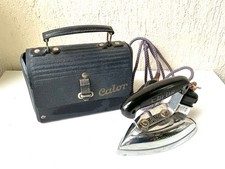 Calor ancien fer à repasser de voyage dans mallette