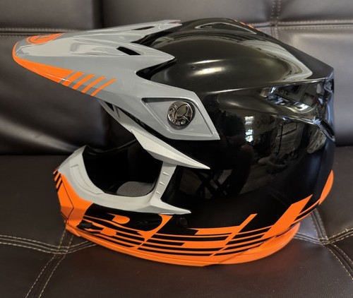 Bell Moto-9 MIPS Helmet MX Dirt Bike ATV Motocross DOT SNELL Medium Orange/Blk - Foto 3 di 8