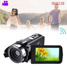 Video Camera 3 Inch Color IPS Rotation Screen 1080P 30FPS 30MP 18X Digital Zoom