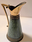 Israel Dayagi Brothers Brass Verdigris Pitcher Vase 11.25” Vintage — photo 3