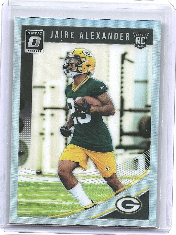 2018 Donruss Optic Jaire Alexander Rookie #109 Silver Holo Prizm - Packers
