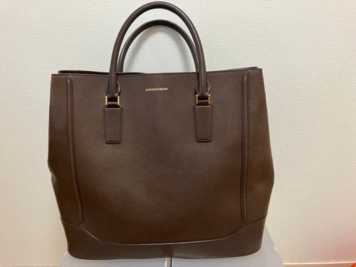ALEXANDER MCQUEEN Tote bag Leather Brown Authentic From Japan